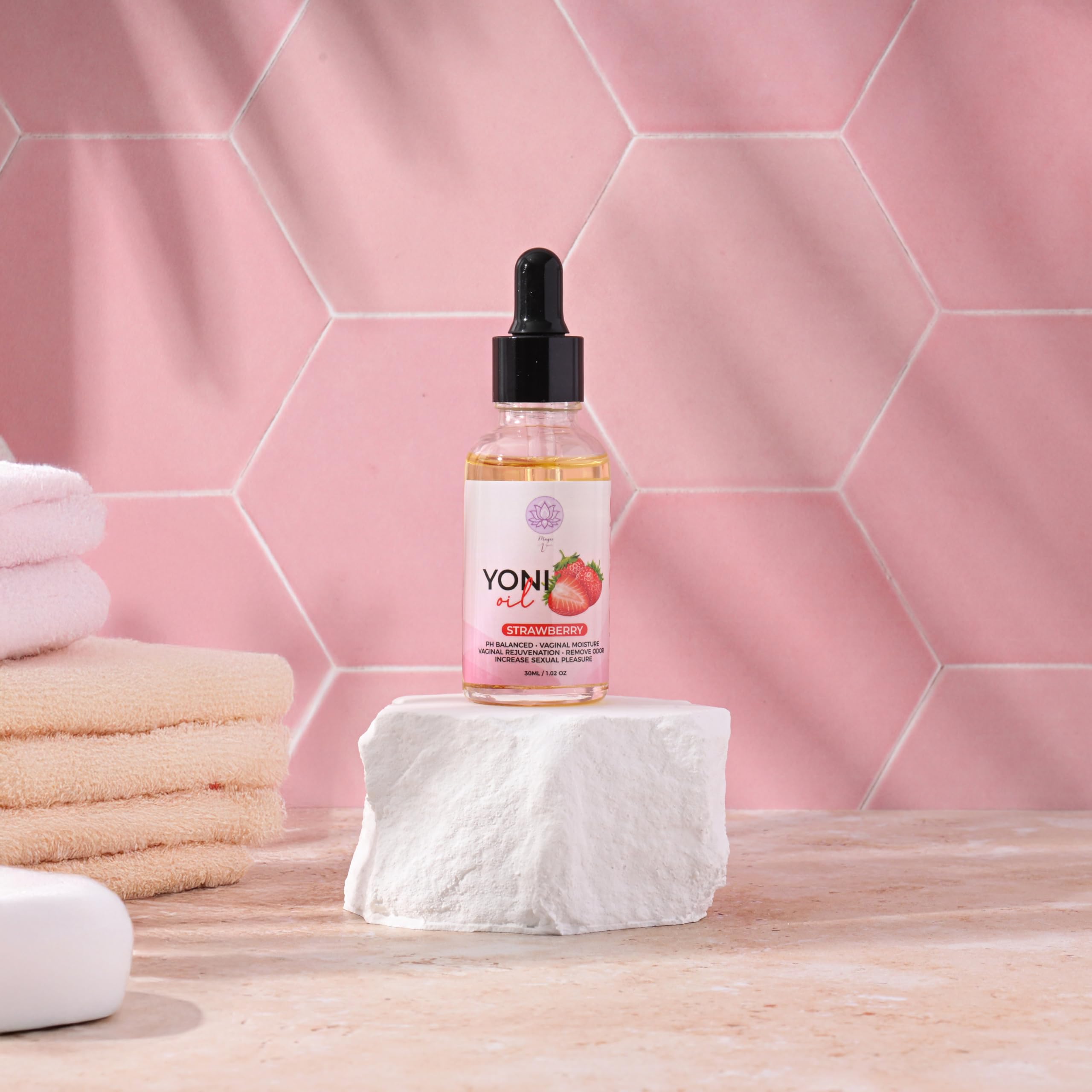 Magical V Yoni Oil for Women Organic Feminine Care Vaginal Moisturizer for Wetness Fruit Fantasy Bundle Ingrown Hair Ph Balance Feminine Body Oil Deodorant Eliminates Odor with Essential Oils