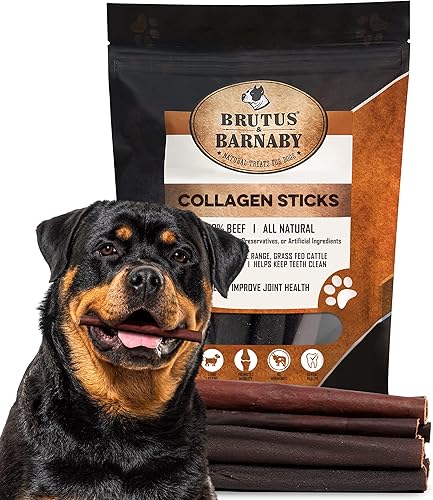 Palitos de colágeno de carne de res para perros, grandes masticables de colágeno de res de larga duración, sin olor, tratamiento natural que apoya