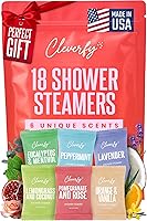 Cleverfy Shower Steamers Aromatherapy 18-Pack - Relaxing Self-Care Shower Bombs for Stress Relief, Women & Men