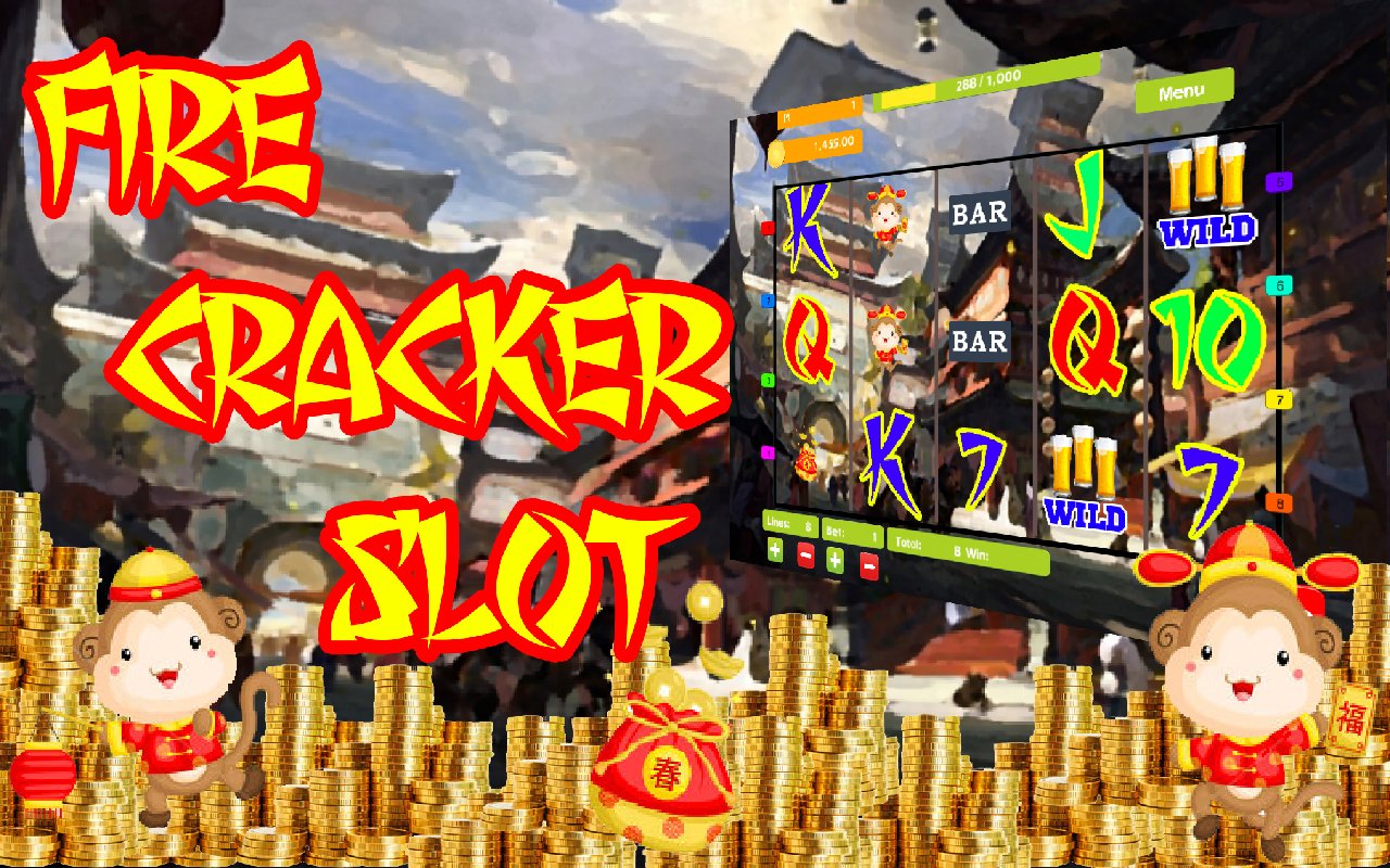 Firecracker China Monkey Firework Fortune Cookies Lucky Jackpot Casino