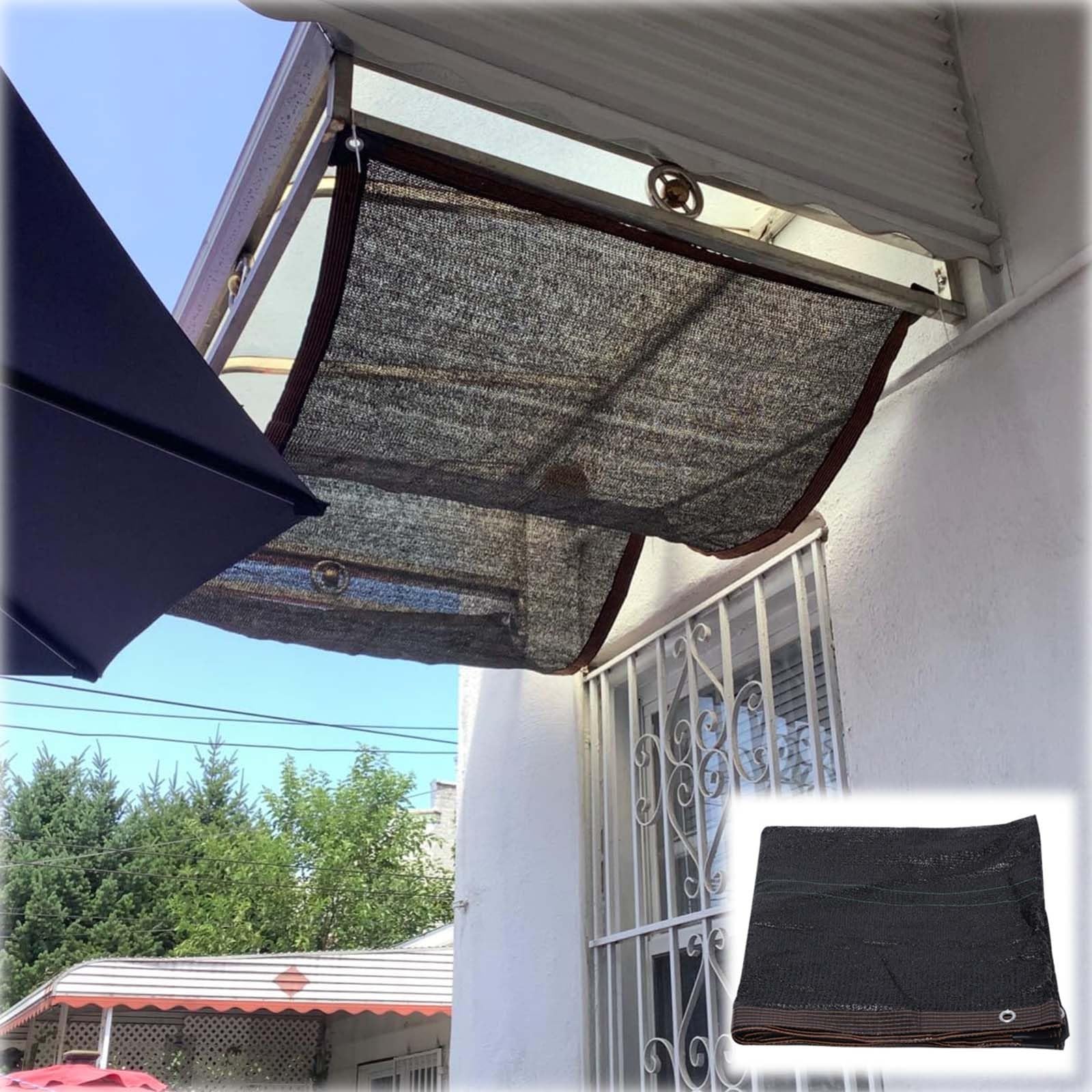 Black Sun Mesh 4x7m 5x8m 6x10m 7x7m Greenhouse Shading Net with Grommets Outdoor 99% Shade Netting UV Resistant Sunblock Shade Cloth for Garden,Pergola,Patio Plants,Greenhouse,Chicken Coop (Size : 6X