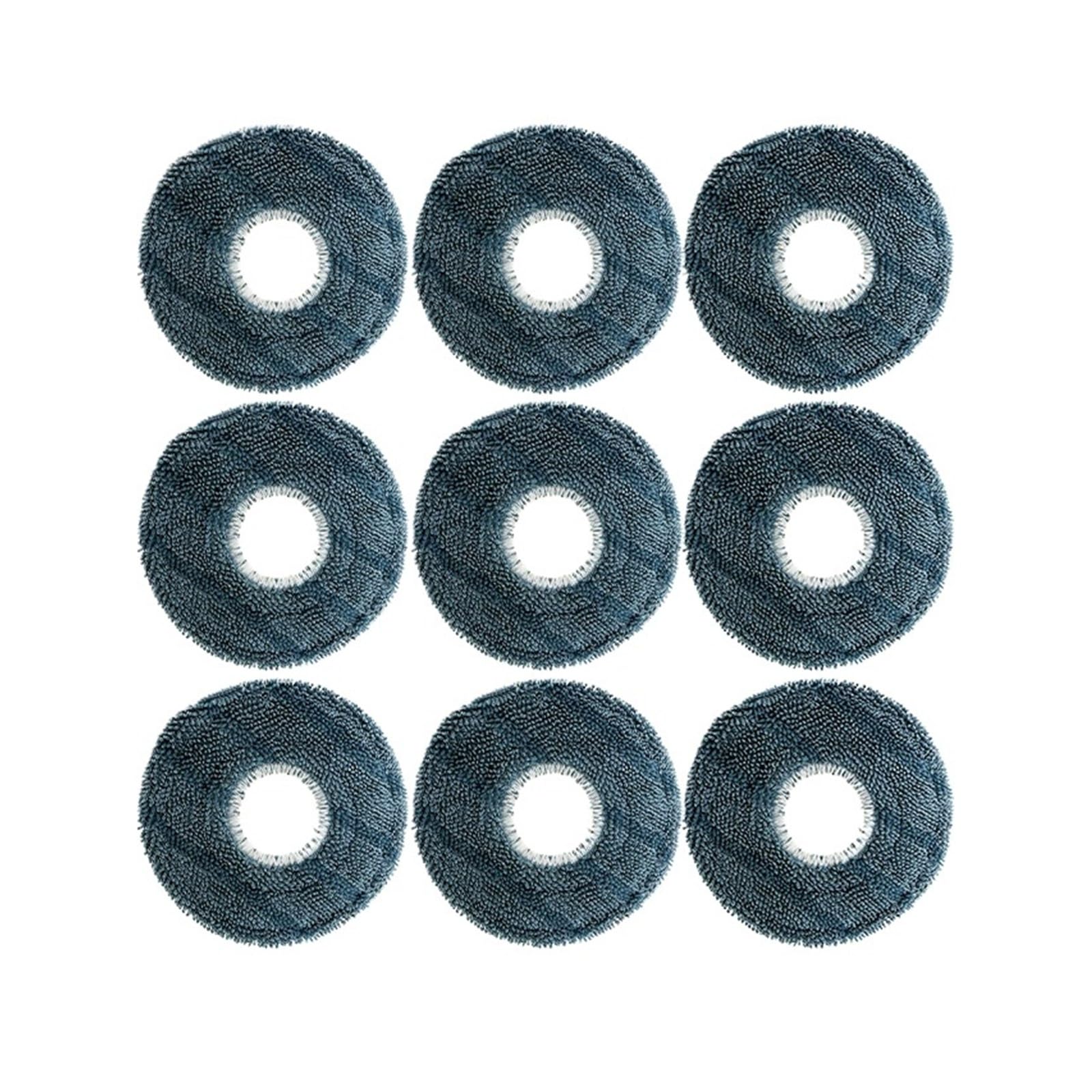 VIXWDRUTY Mop Cloth，Compatible For JONR，P20 Pro Robot Vacuum Cleaner Part Microfiber Mop Cleaning Pad Replacement Household Cleaning Spare Parts ﻿(9pcs b)