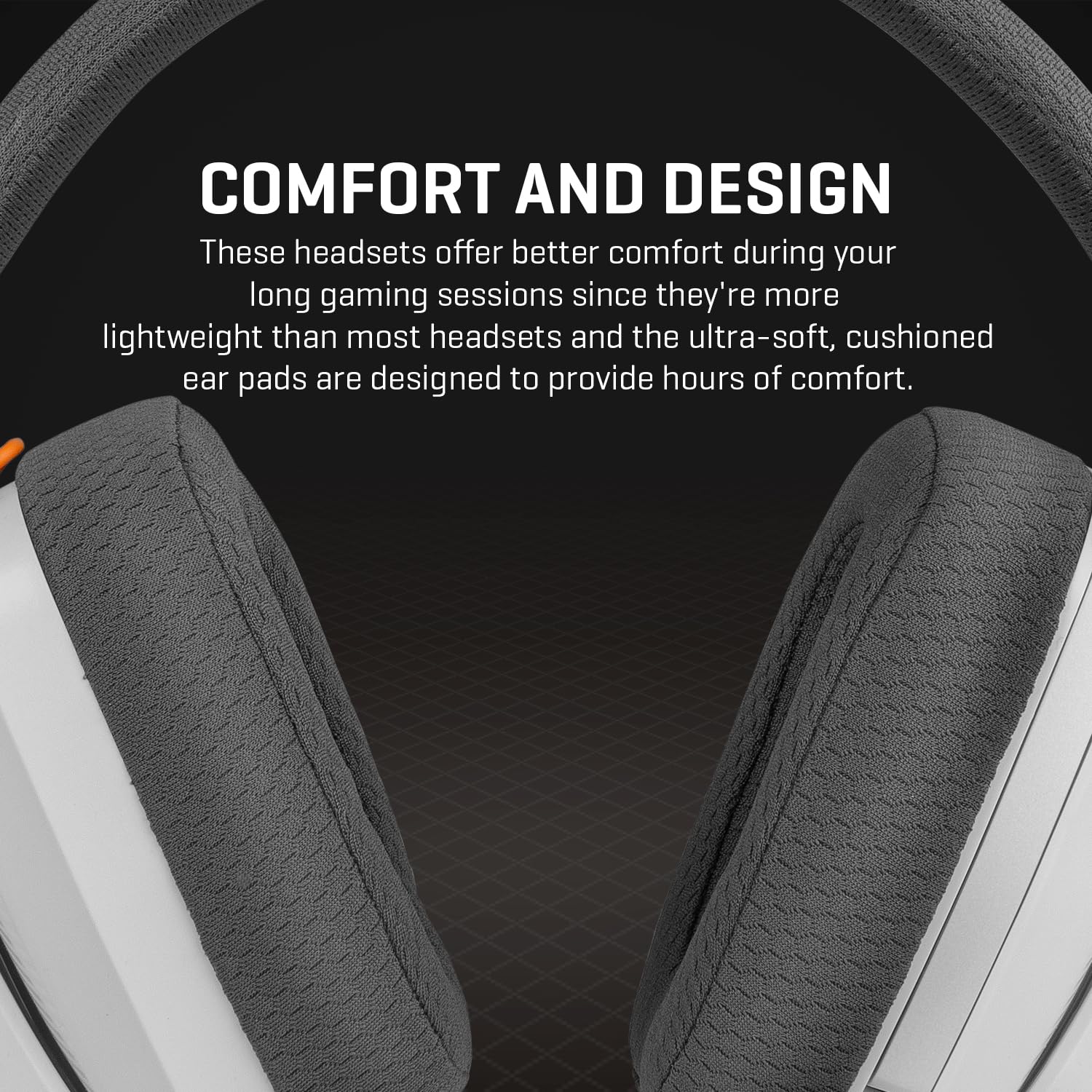 KROM Kanji –Auriculares Gaming Inalámbricos con Triple Conectividad (Bluetooth 5.3, 2.4GHz y Jack 3.5mm), Altavoces 40mm, Micrófono Integrado, Diseño Ultra-Ligero 180g, PC, PS5, Xbox, Switch, Blanco — view 3
