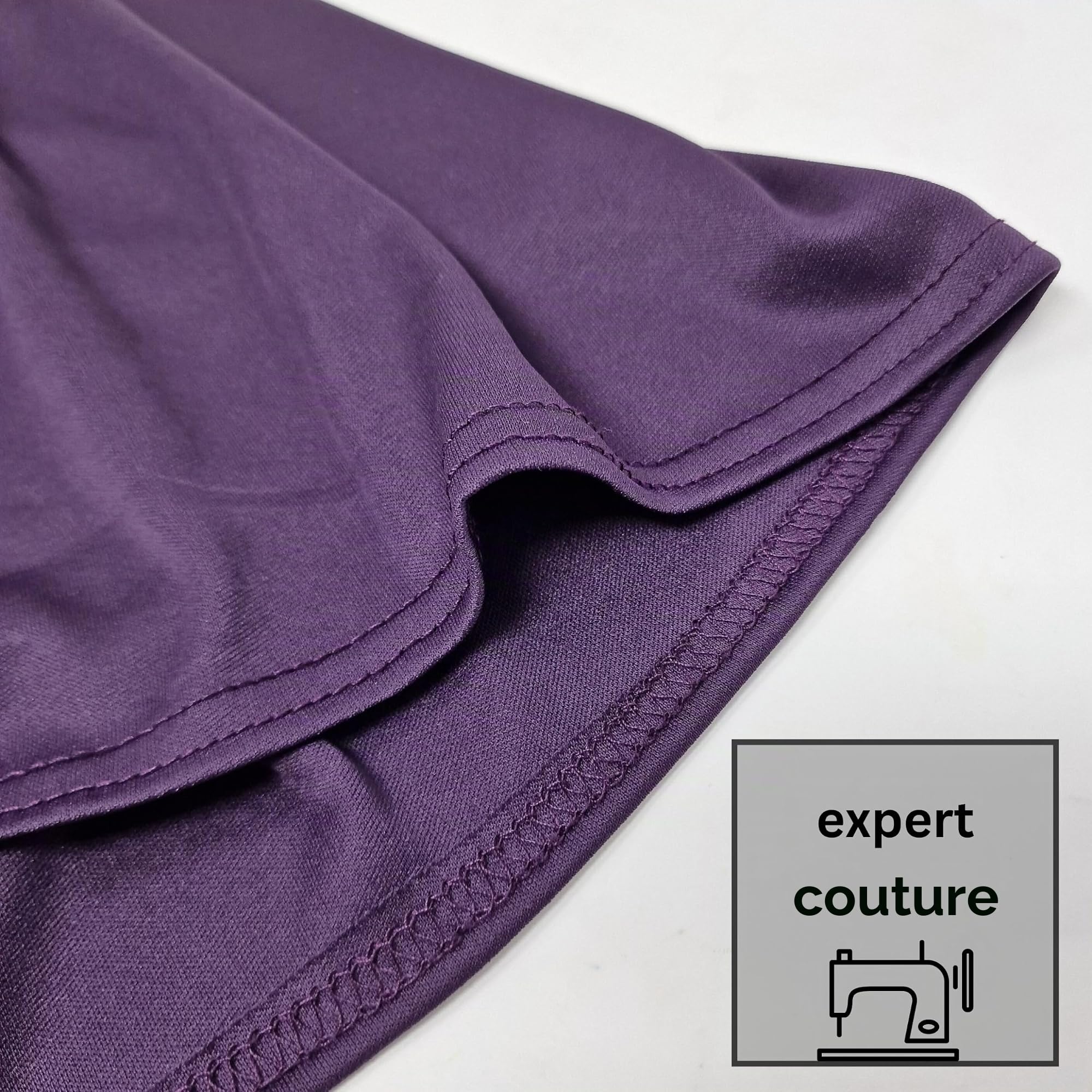 Inissia Ensemble de 2 pièces pour la prière, foulard Khimar et jupe en lycra extensible pour usage quotidien/maison/travail/voyage/hajj/umrah/mosquée/madrassa Taille unique