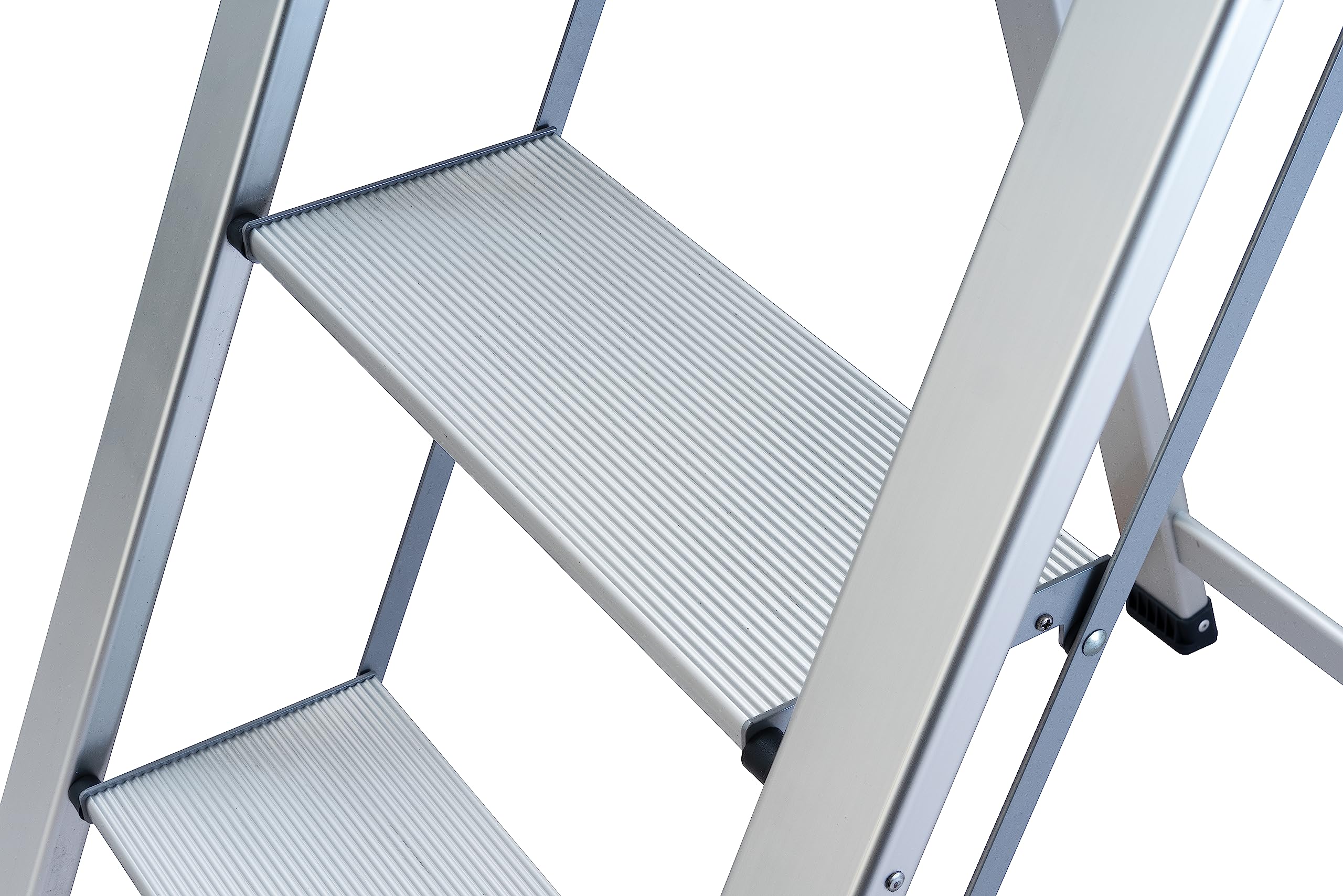 GIERRE Sgabello con parapetto alto in alluminio SLIMSTEP 2 gradini