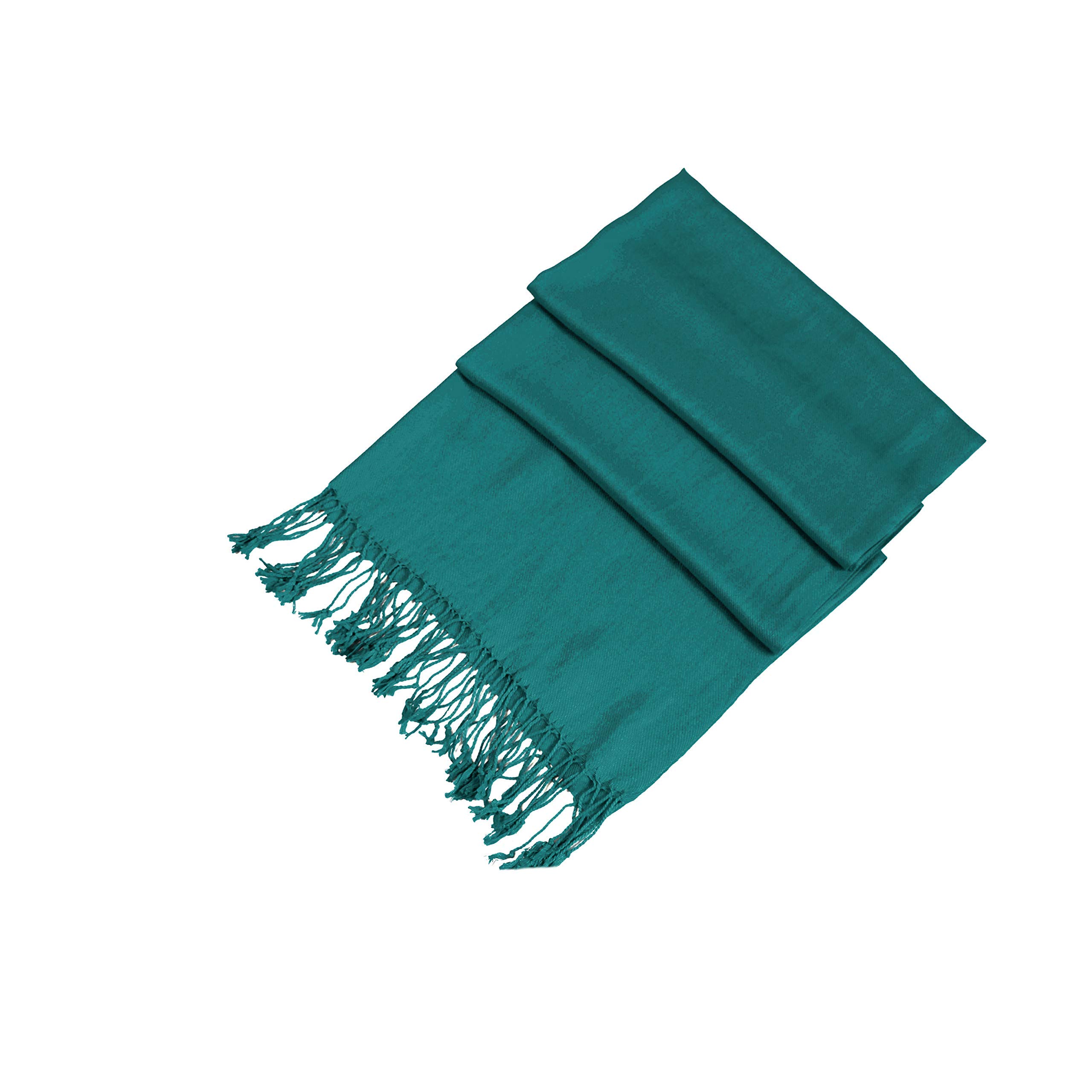 Pashmina Women's Teal Green Handcrafted Wrap Shawl Stole For (Teal Green)