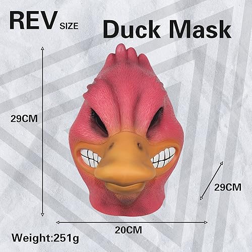 Miniatura 4 de Scary Shark Mask Desert Lizard Mask Funny Head Animal Head Masks Angry Duck Latex Mask for Halloween Party Cosplay Prop