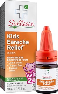 Similasan Kids Earache Relief Ear Drops 0.33oz - Natural Homeopathic Remedy for Ear Pain, Clogged Ears in Children, Preservative-Free