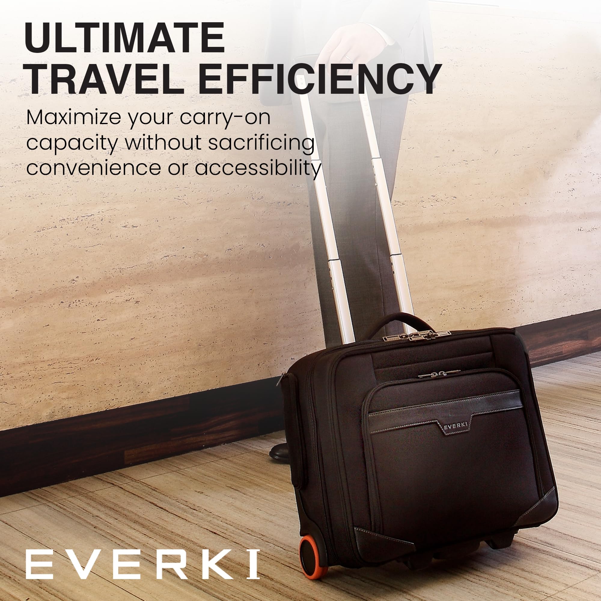 EVERKI Journey 16-Inch Laptop Trolley Rolling Briefcase - Dettaglio