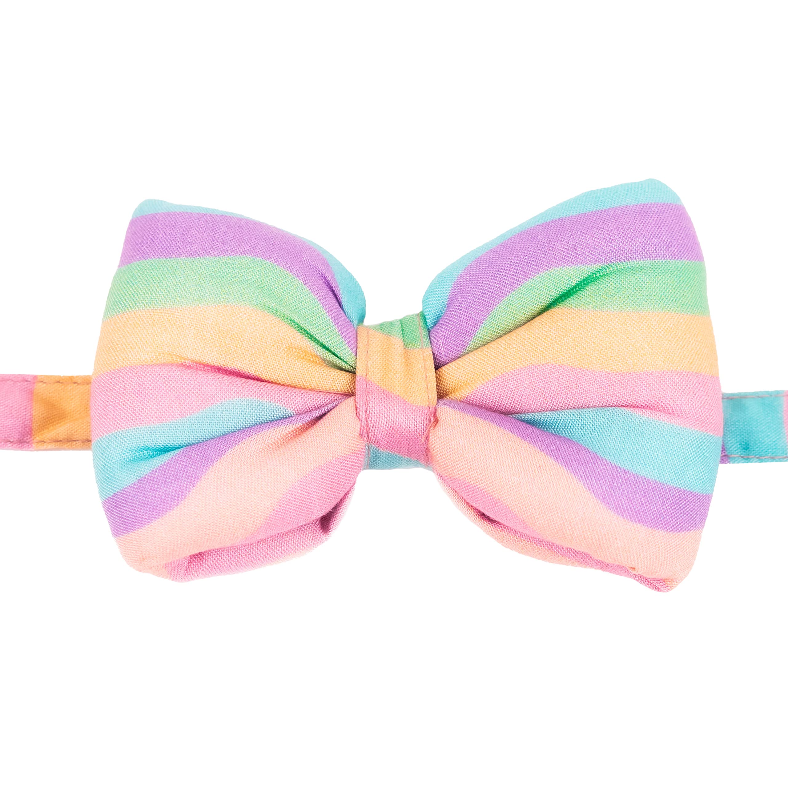 Mutt of Course Marshmallow Rainbow Bow(L)