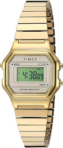 relogio timex dourado