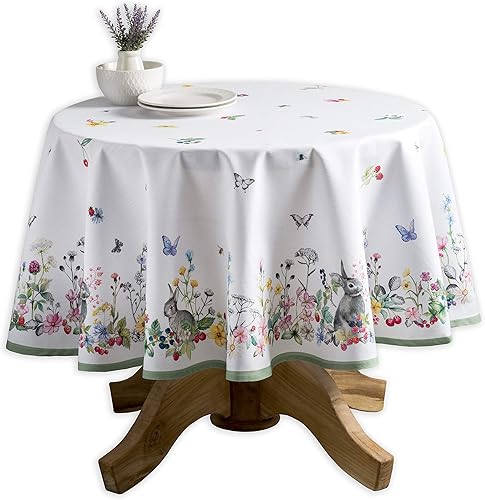 Mantel Maison d' Hermine Faïence, 100 % de algodón, para cocina, comedor, decoración de mesa, fiestas, bodas, primavera y verano