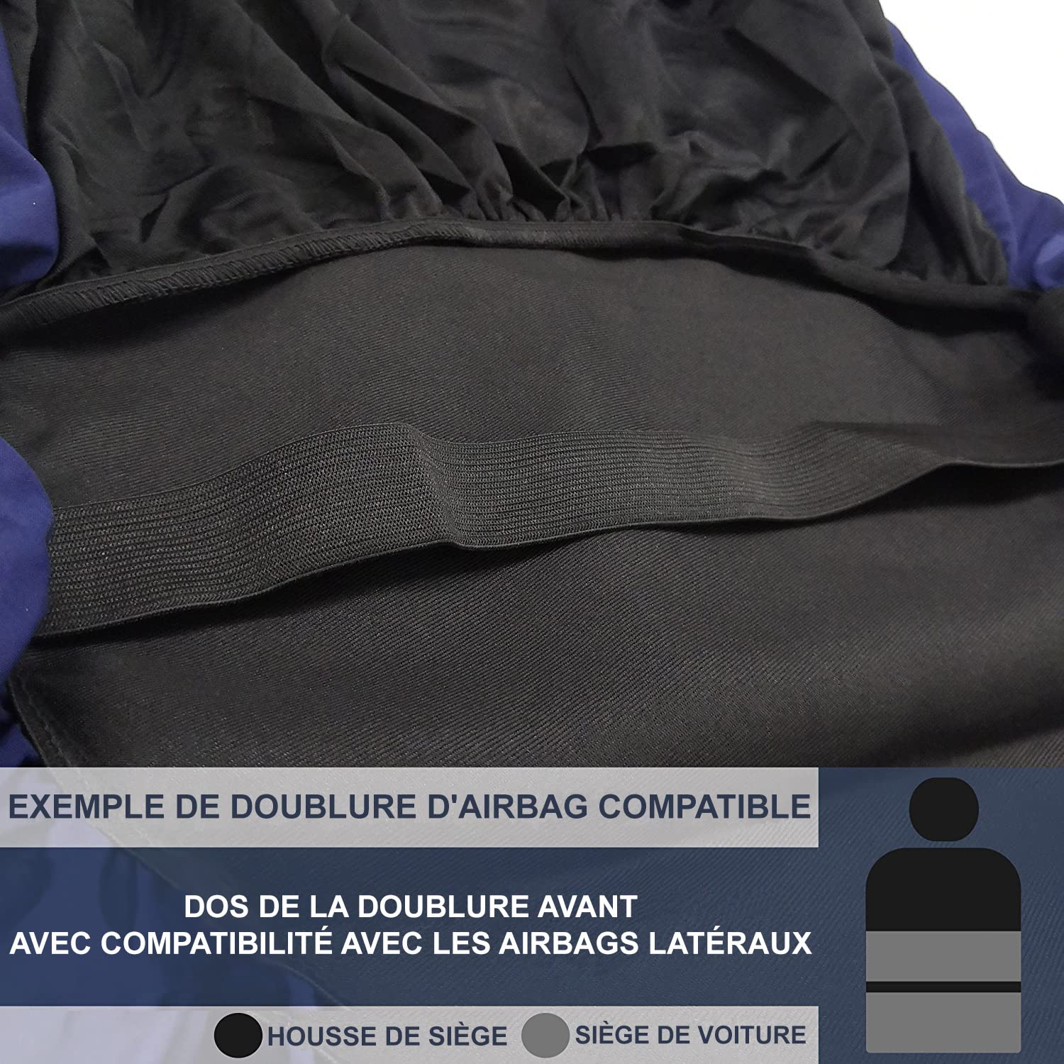 Auto Accessori Lupex Fundas de Asiento para Coche compatibles Ibiza, Color Negro, Made in Italy, Juego de Fundas para Asientos Delanteros y Traseros, Logo Bordado, Airbag Compatible