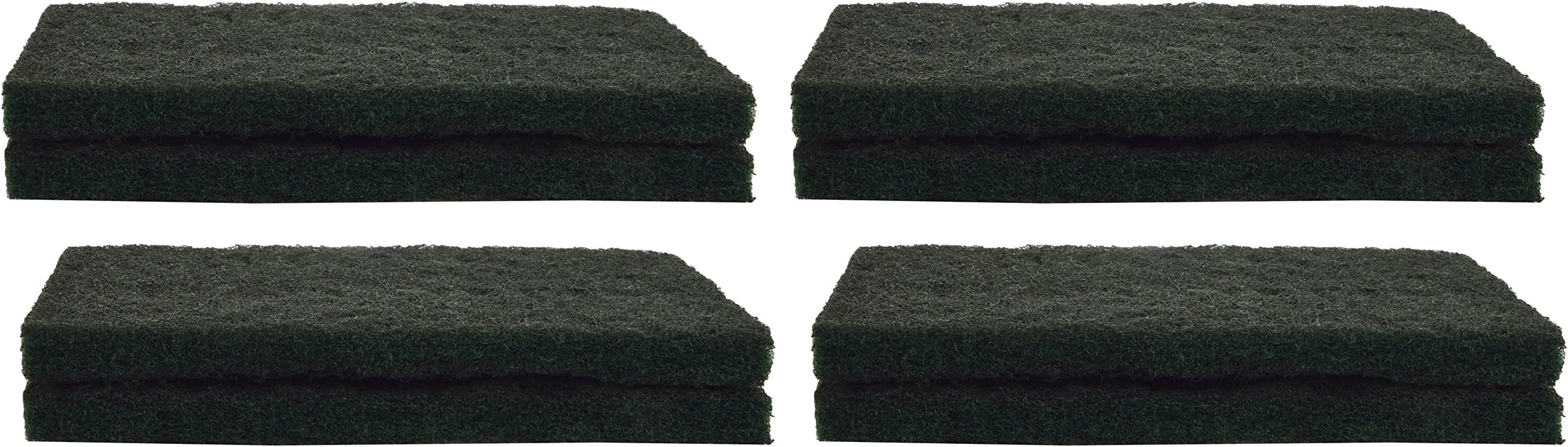 - Polyester and Nylon Blend Multipurpose High Loft Heavy Duty Scrub Pad (Green, 8-Piece)