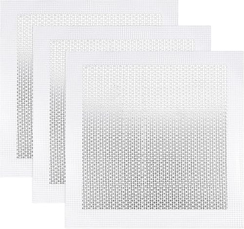 uxcell Parche de reparación de pared de aluminio de 8 x 8 pulgadas, malla de fibra de vidrio autoadhesiva sobre placa galvanizada, 3 piezas