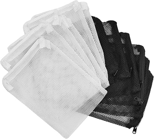Miniatura 1 de AYWFEY 12 bolsas de medios de filtro de acuario, bolsas de filtro de tanque de 5.9 x 7.87 pulgadas, bolsas reutilizables de malla con cremallera,