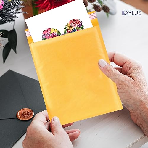 Miniatura 8 de Sobres de burbujas de 6 x 10 pulgadas, 0, bolsas de embalaje pequeñas, sobres de burbujas de papel Kraft, sobres acolchados de 6 x 9 pulgadas,