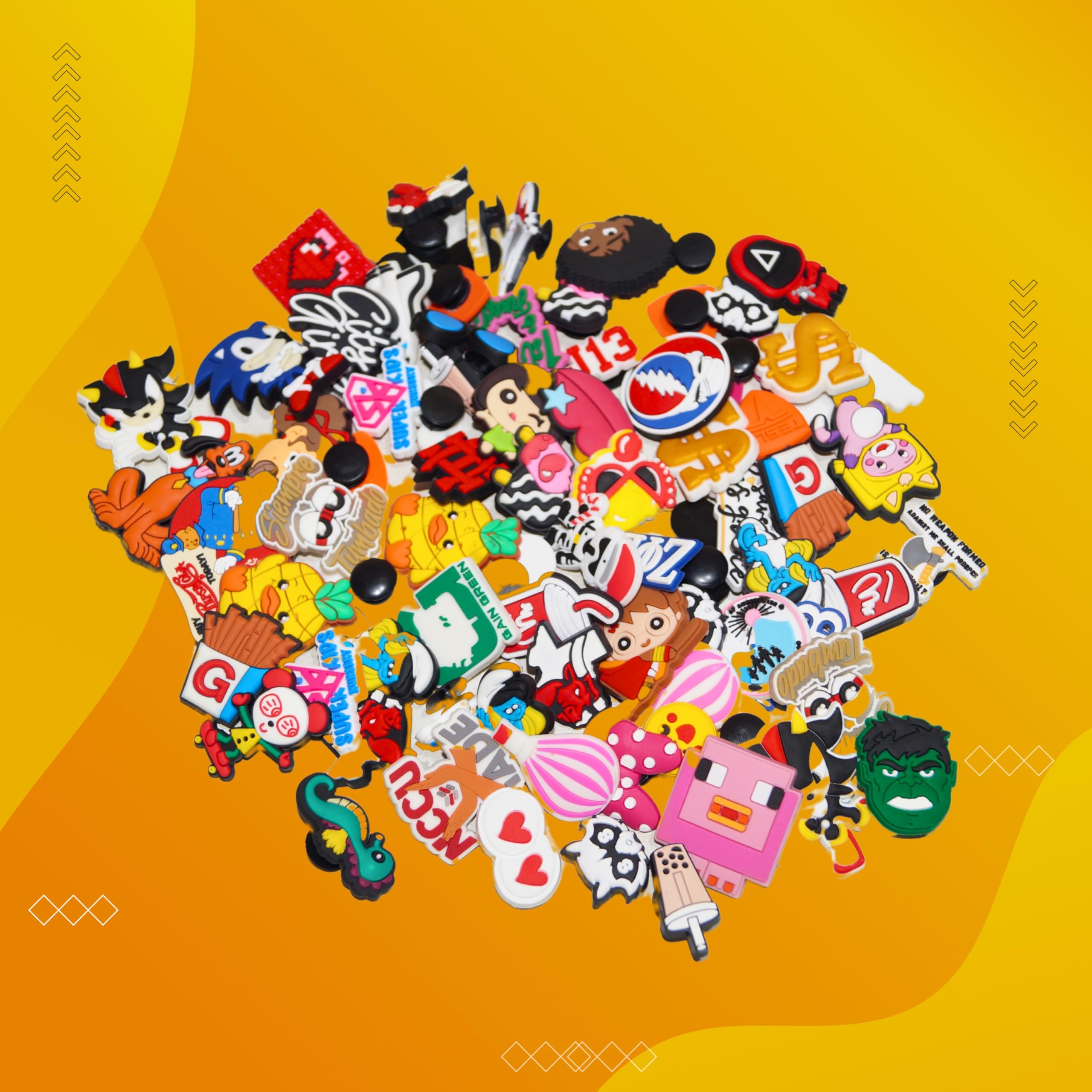 Pinapes Style Cartoon Buckle 3D Rubber PVC Charm Clog Random Set 6,12,20,25,30,35 (Clogs S1, 20) (B0CM9H9GJP) Amazon Price History, Amazon Price Tracker