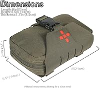 Vista 4 de Ifak Pouch-Rapid Deployment Tactical MOLLE Trauma Kit Bolsas de despliegue rápido, organizador de primeros auxilios médicos de liberación rápida
