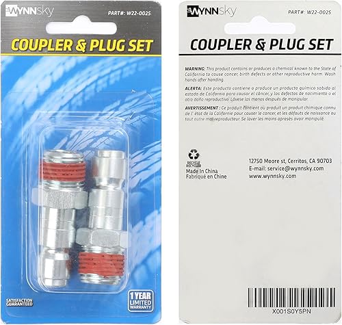 Miniatura 5 de WYNNsky ARO - Juego de tapones de aire, tamaño del cuerpo de 14 de pulgada, tamaño de rosca hembra de 14 de pulgada, 2 piezas de accesorios de