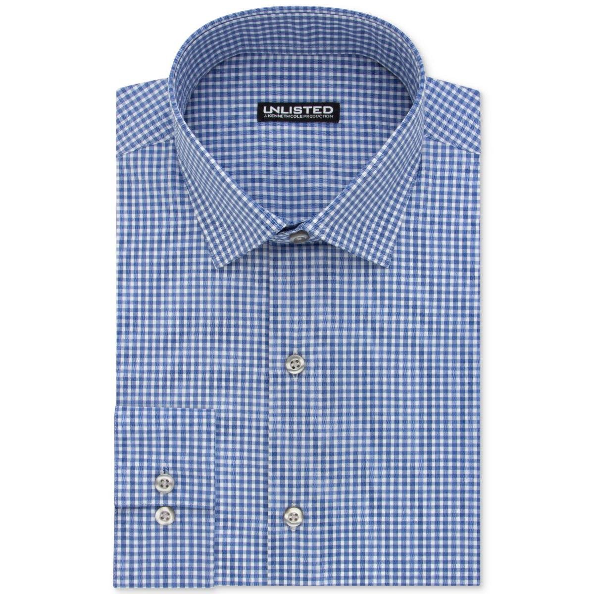 Men's Dress Shirt Slim Fit Checks and Stripes (Patterned)