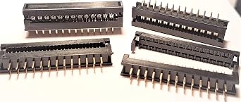 25-Pack IDC 2X13 26 Pins 2.54mm Pitch Male Transition Dual Row Plugs for Flat Ribbon Cable, 25-PK FD 26P
