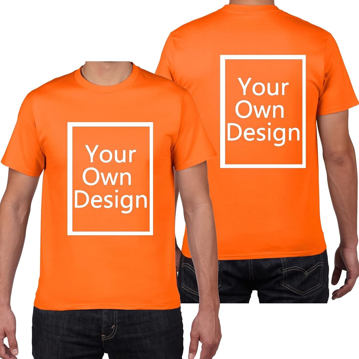 Camisetas personalizadas para hombres/mujeres Diseñe su propia camisa Agregue texto/imagen/logotipo Camiseta de algodón personalizada Foto impresa en la parte delantera/trasera
