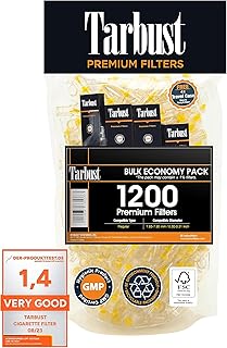 Tarbust 1200 Cigarette Filters for Smokers, Cigarette Filters to Reduce Nicotine and Tar, Cigarette Filter Tips for Regular and King Size Cigarettes, 1200 Disposable Cigarette Filters