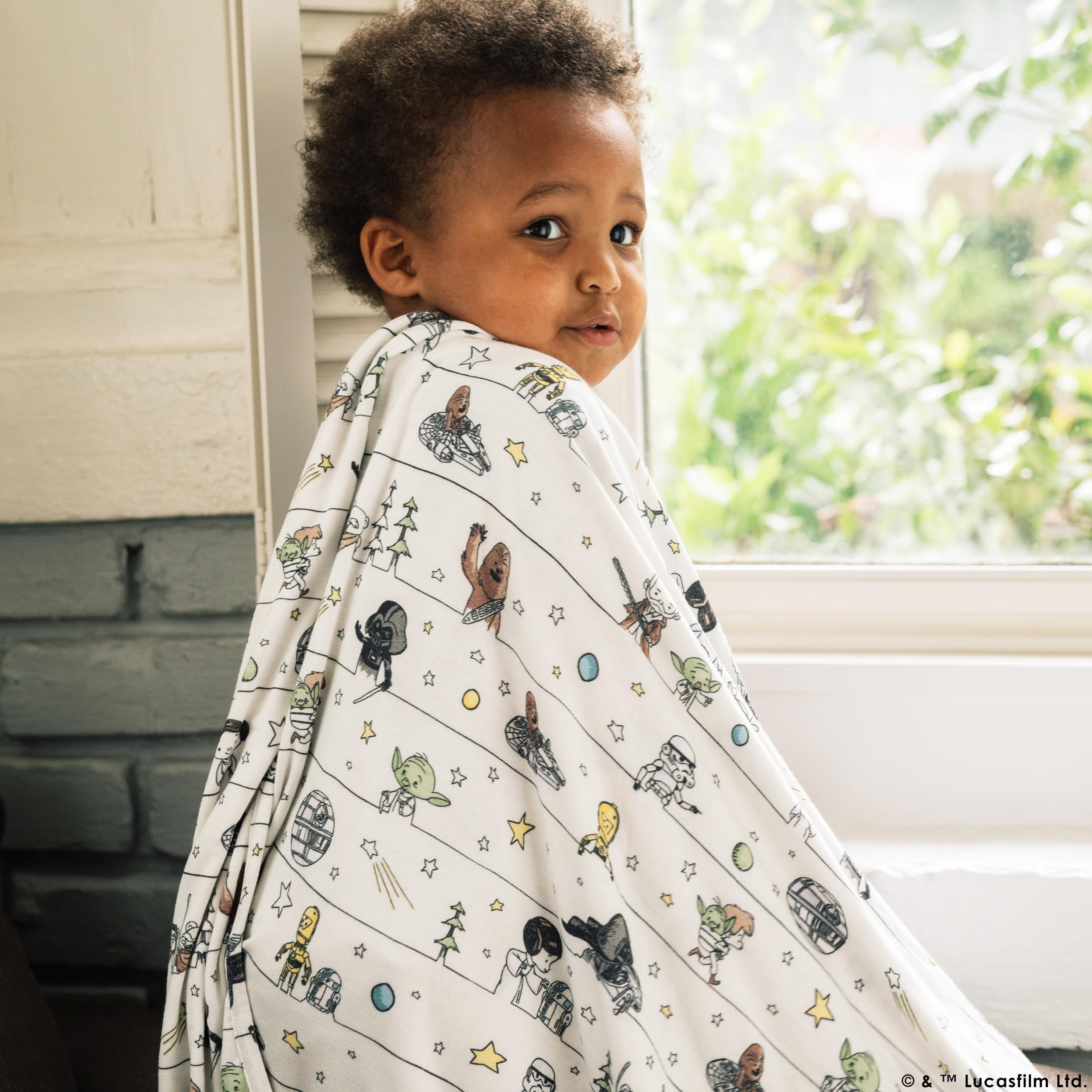 Milk Snob Star Wars Precious Padawans - Manta para bebé niño y niña, suave recepción, manta de seguridad para cama y juego, ropa de cama para niños y bebés, regalos para la ducha, artículos esenciales