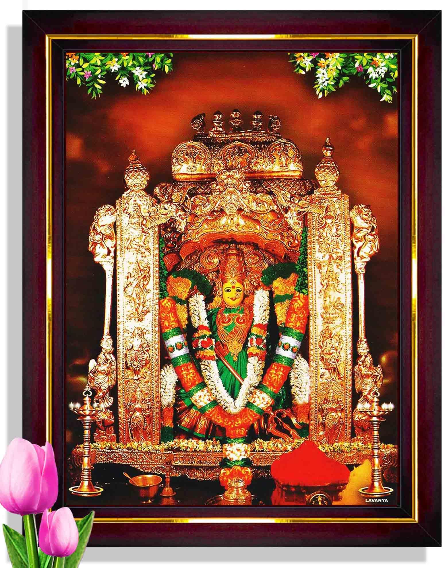 Pavan Photo Laminations Vijayawada Kanaka Durga Devi Durgamma Wall Painting Framed Home Decor (Wood,Matte,Brown,Big Size,10 x 12 Inch) B176M (B09MLWT2QW) Amazon Price History, Amazon Price Tracker