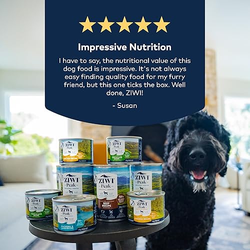 Miniatura 7 de ZIWI Peak - Alimento húmedo enlatado para perros, totalmente natural, alto en proteínas, sin granos, ingredientes limitados, con superalimentos
