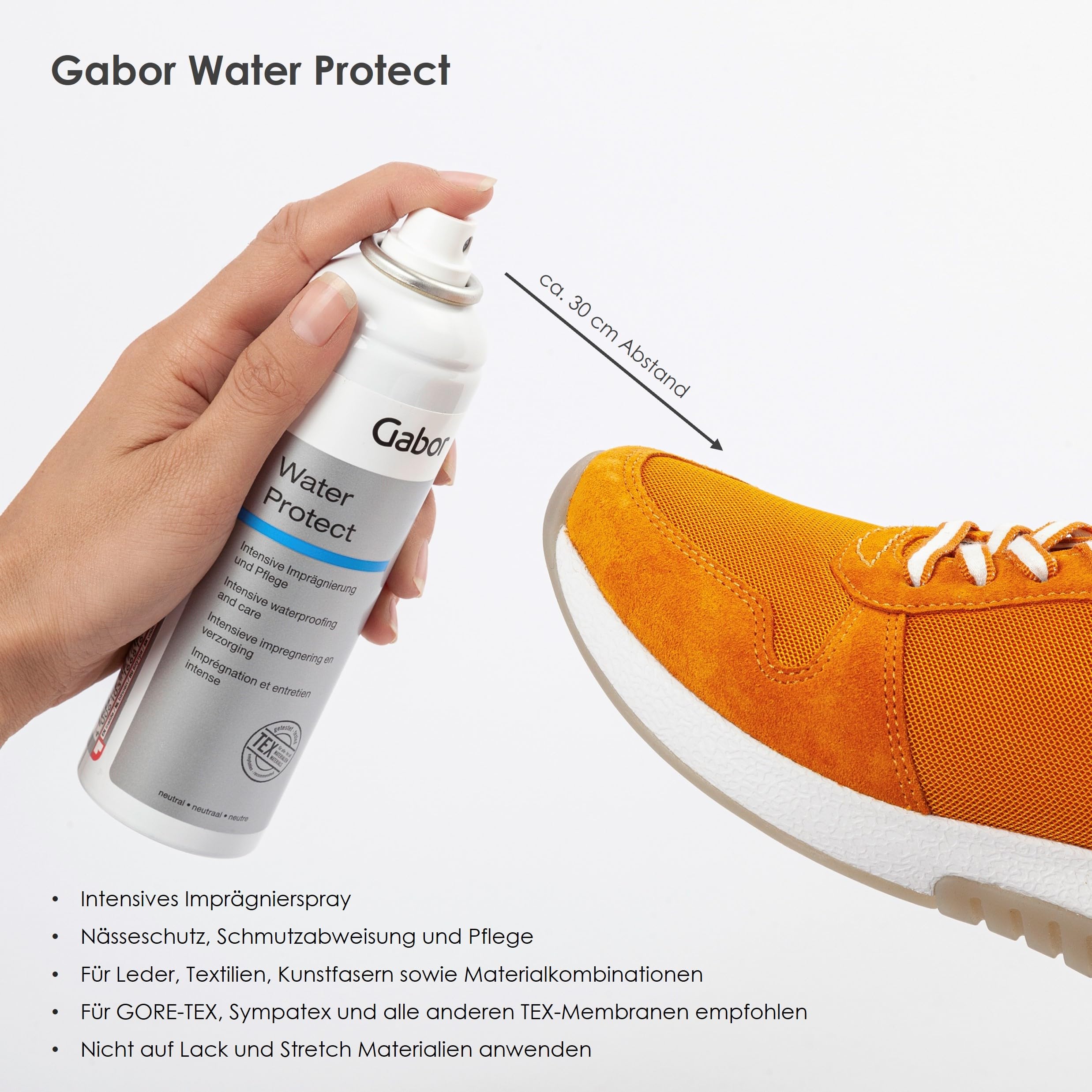 Gabor Premium Schuhputzset Schuhpflegeset zur professionellen Reinigung und Pflege von Schuhen, für alle Materialien, Schmutzentferner, Farbauffrischung, Imprägnierung, Geschenk für Schuhliebhaber