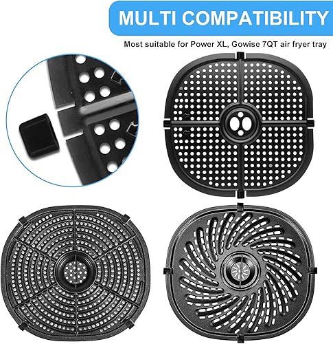 Miniatura 2 de Puntas de goma para freidora 7QT PowerXL Gowise, 8 piezas de goma premium parachoques lengüetas, piezas de silicona, cubiertas protectoras de goma