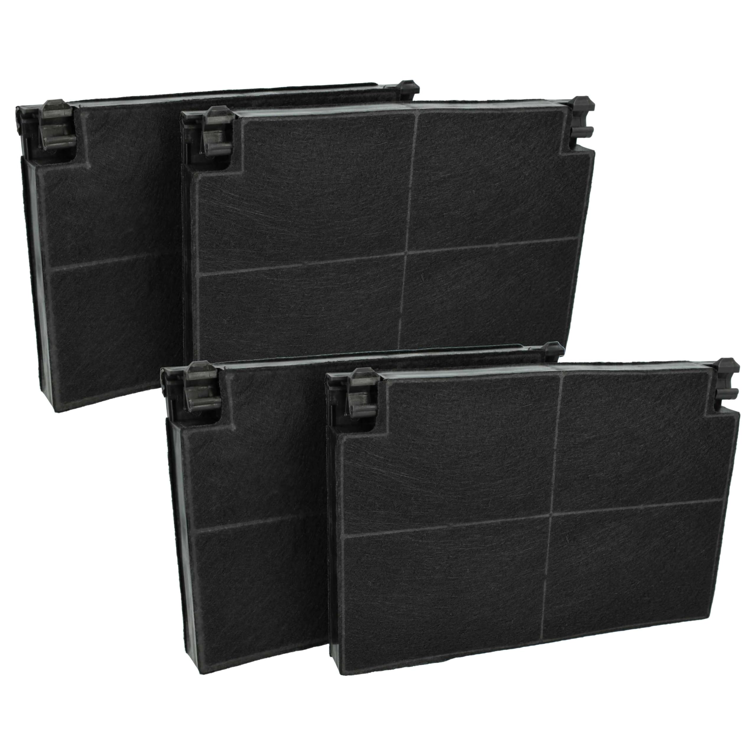 vhbw 4x Activated Carbon Filter compatible with Zanussi ZHC923X, ZHP9022X, ZHP6022X Extractor Hood