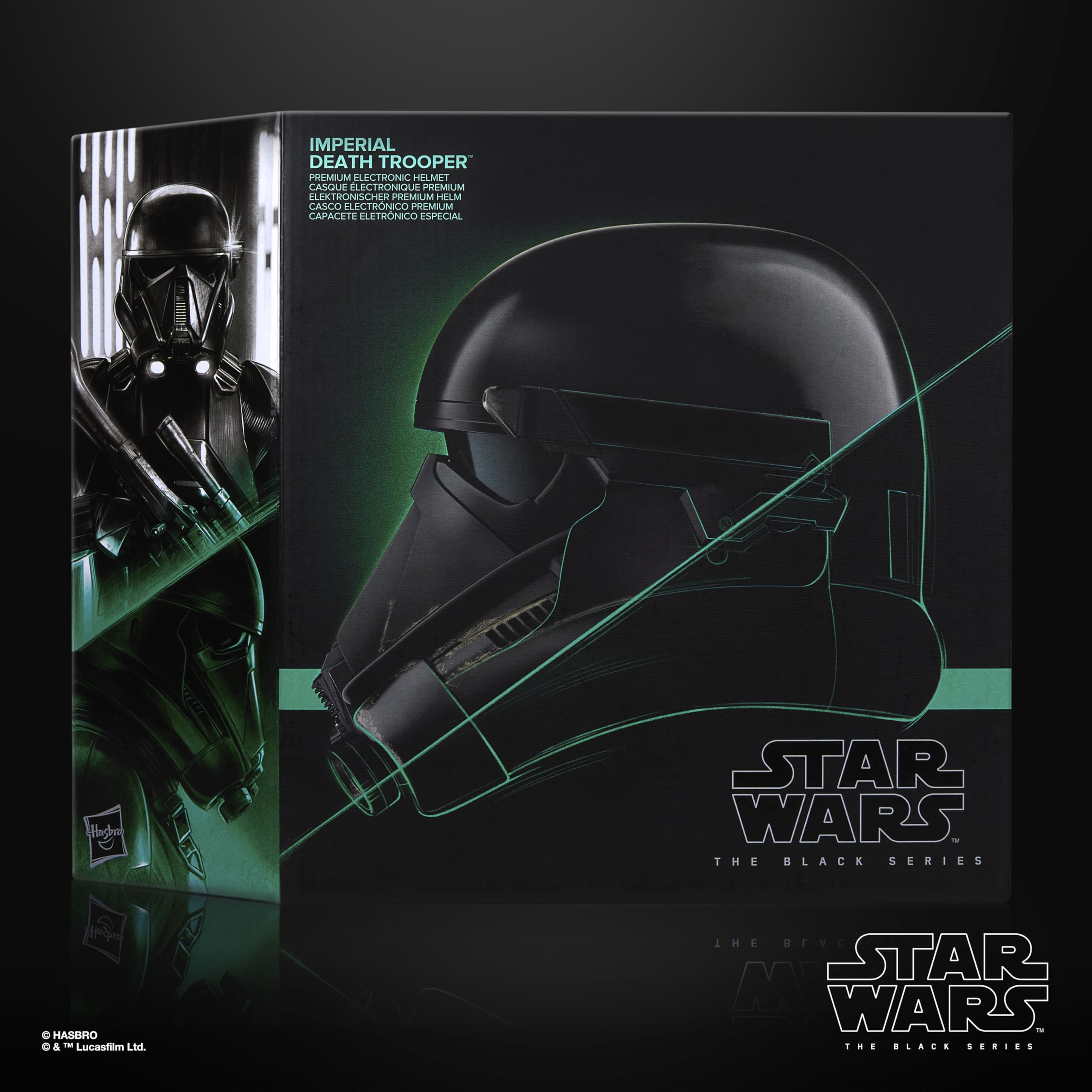 Star Wars Hasbro The Black Series, casco elettronico premium di un Death Trooper imperiale, articolo per roleplay per adulti