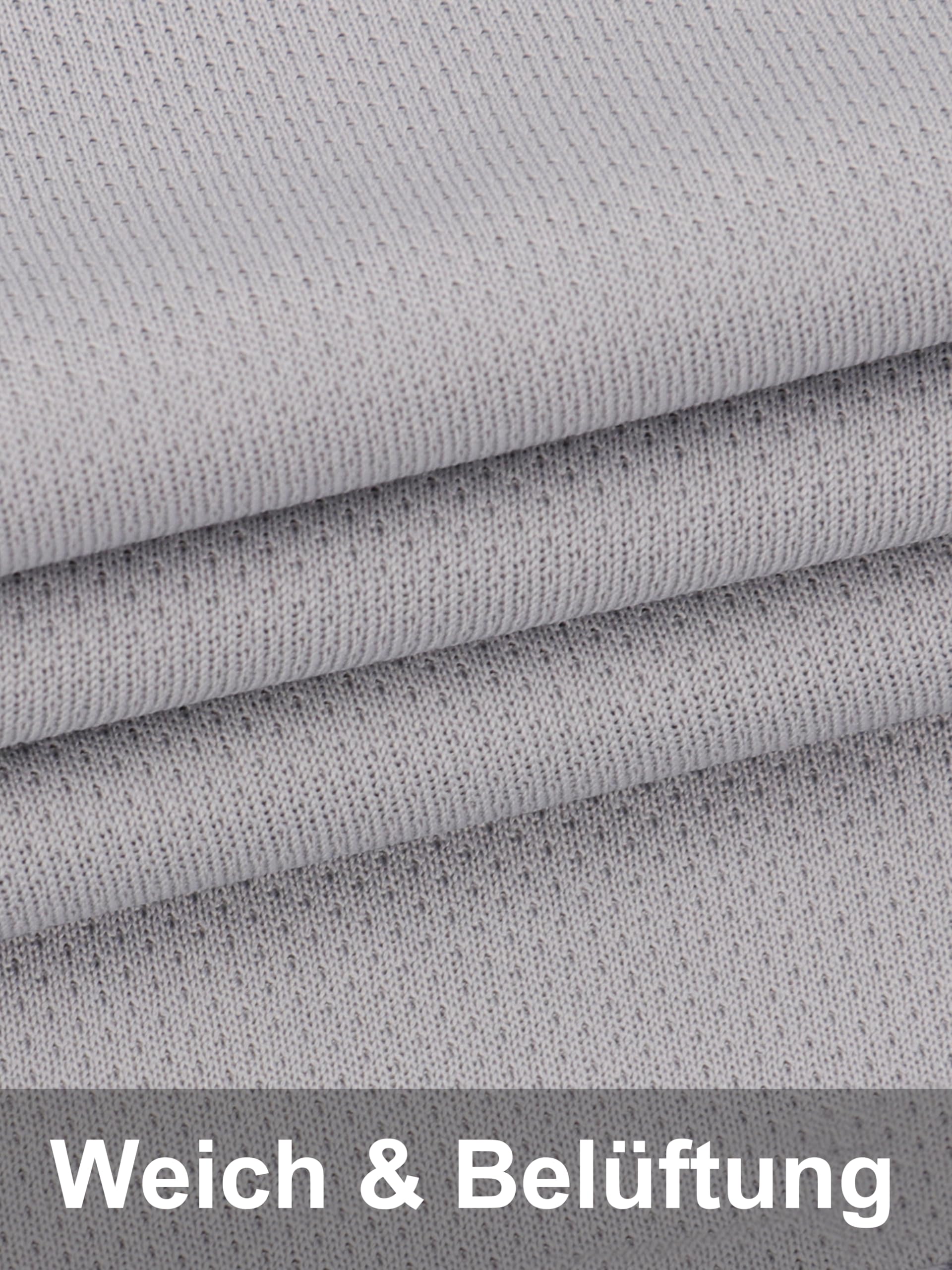 JOVITA T-Shirts für Herren 5er Pack Kurzarm Rundhals Basic Sport Atmungsaktiv Leichtes Gewicht Polyester