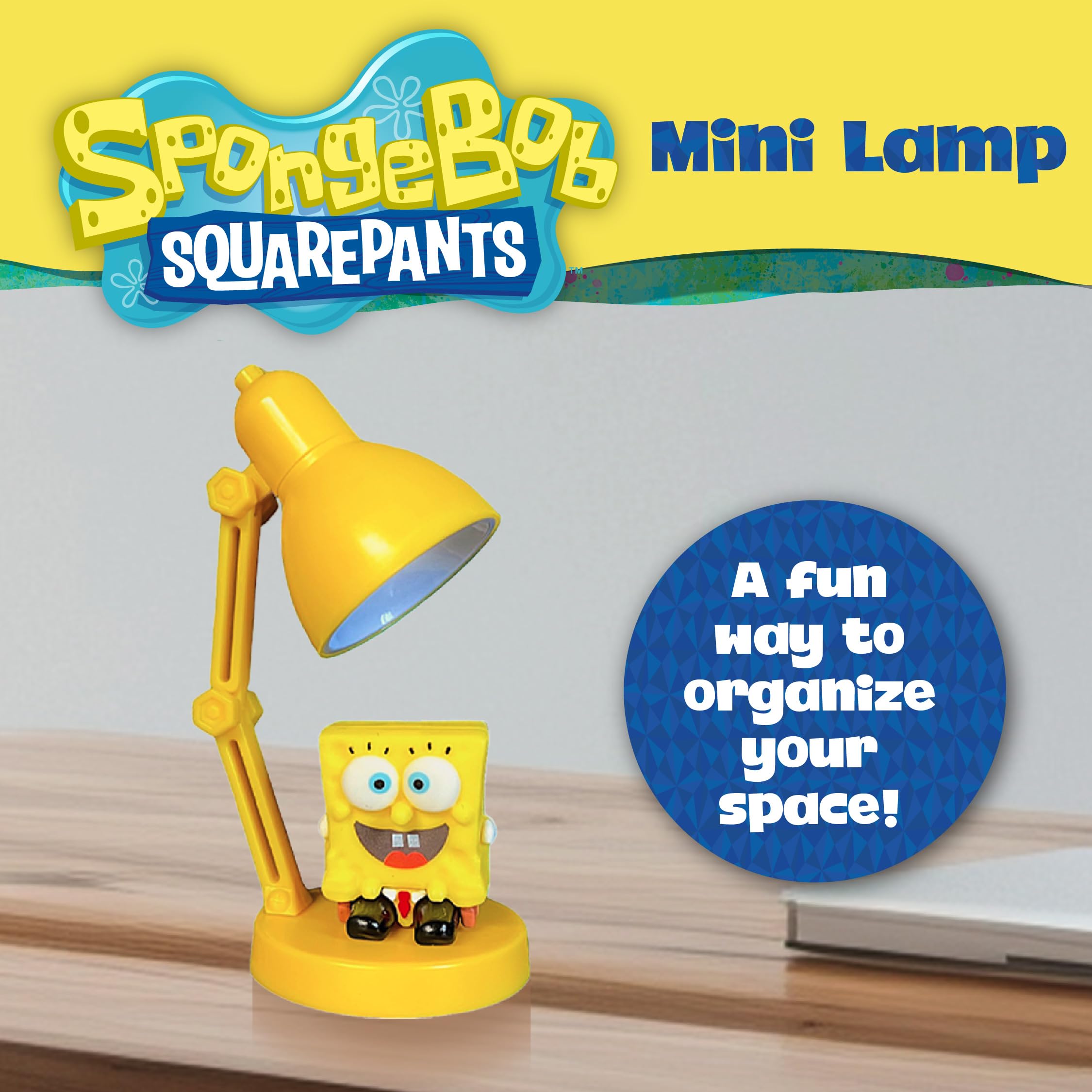 Blue Sky Studios Spongebob Mini Lamp Figure, Collectible Tiny Figurine Desk Decor, Licensed Gifts and Merchandise - Image 2