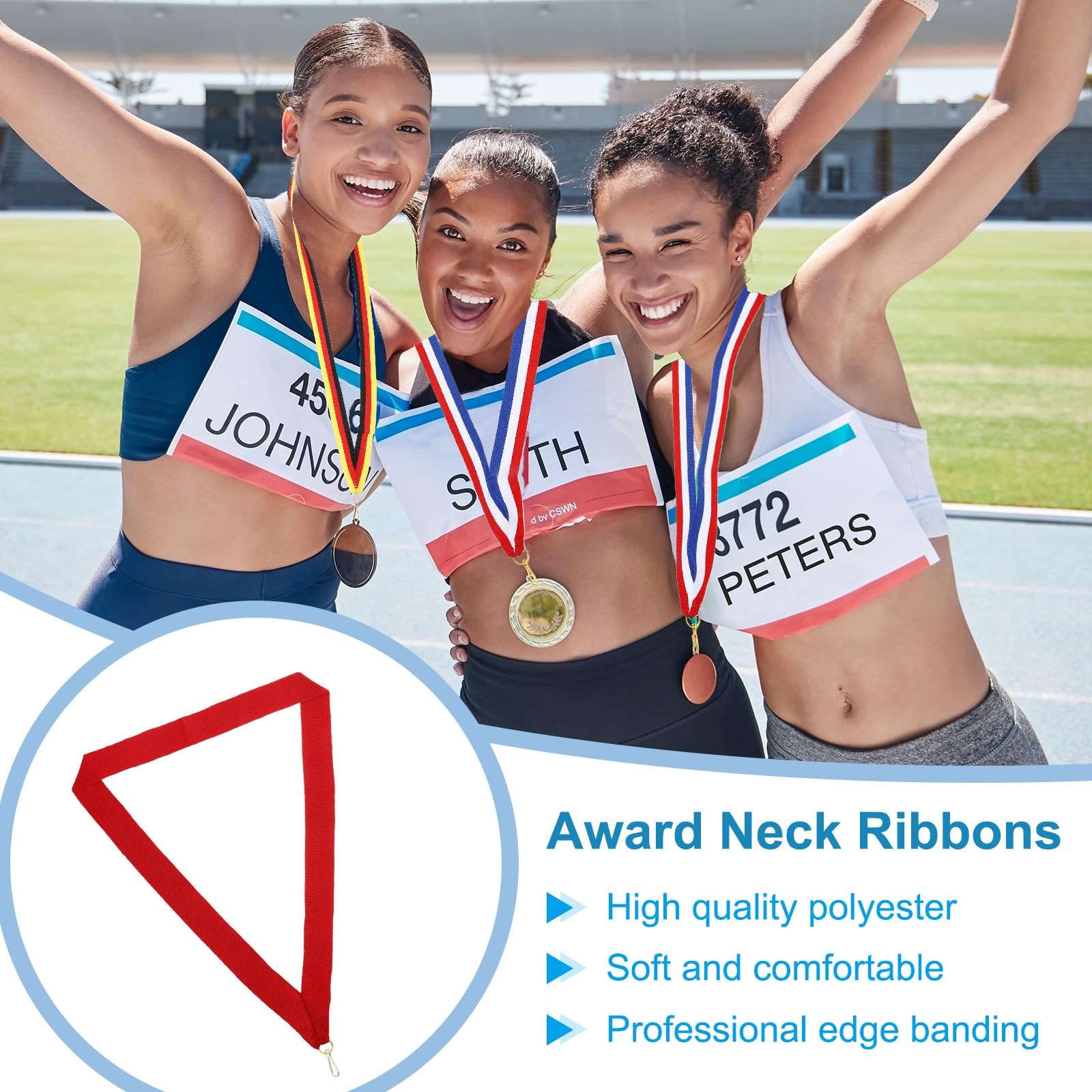 PATIKIL Award Neck Ribbons with Snap Clips - Image 3