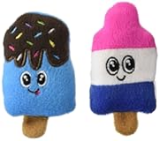 Silly Snacks and Funny Food Crinkle Cuddling Catnip and Silvervine Interactive Cat Toys - Great for Indoor Cats, Kittens; All Breed Sizes