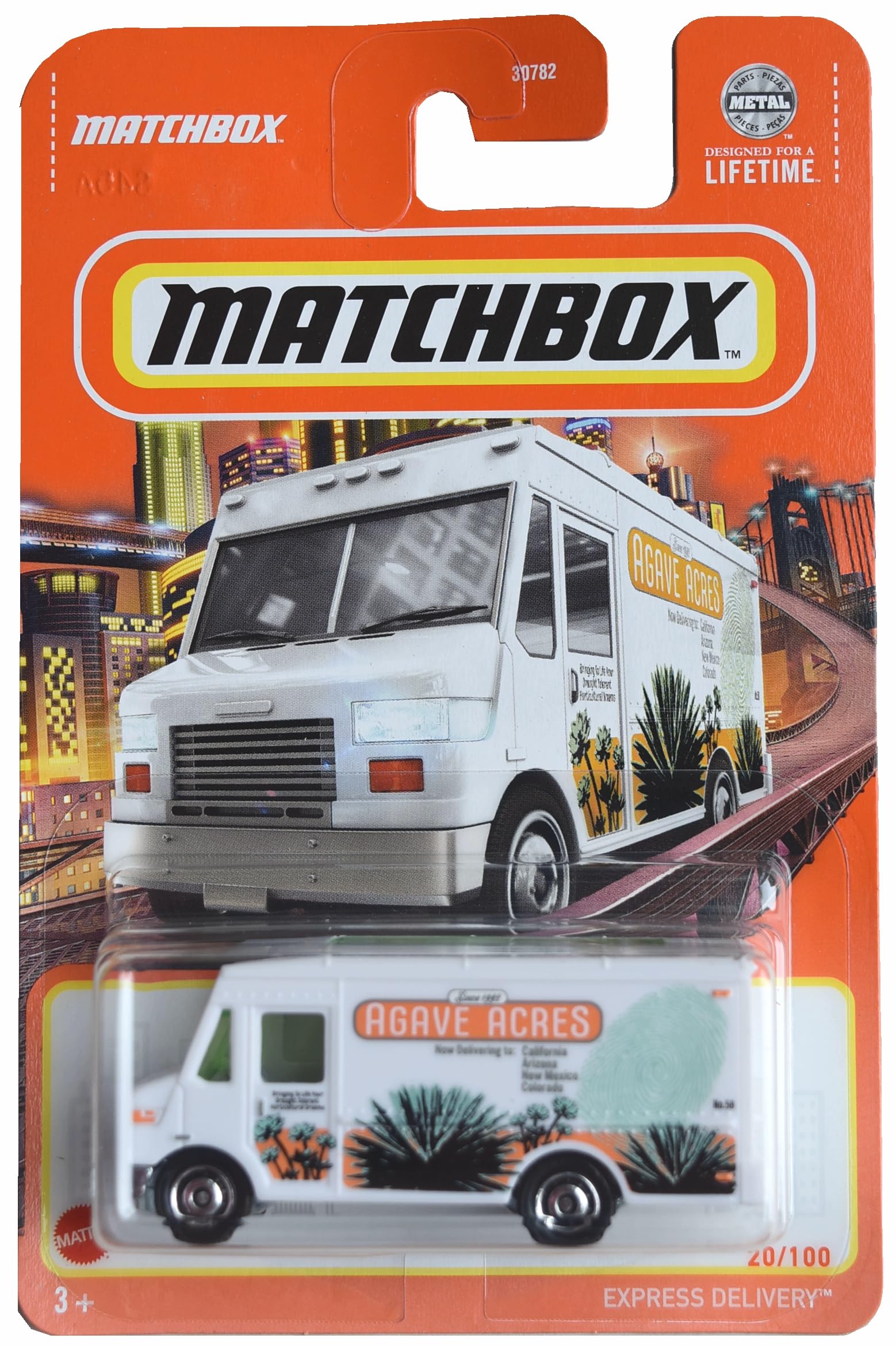 Express Delivery Truck, White 20/100