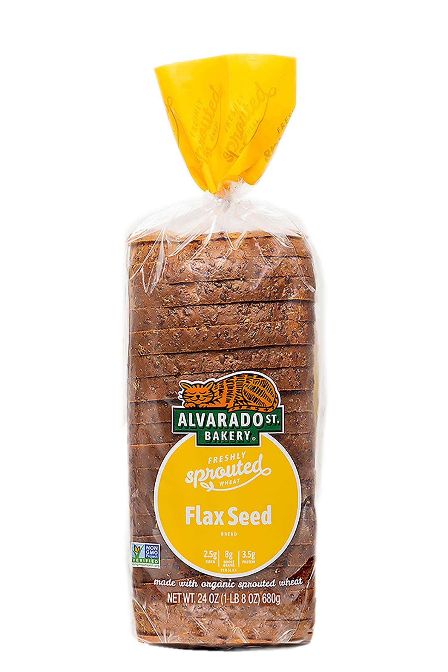 Alvarado Street Bakery Bread - Sliced Bread Made with Organic Sprouted Wheat - Vegan, No GMOs (Flax Seed, 2 Pack)