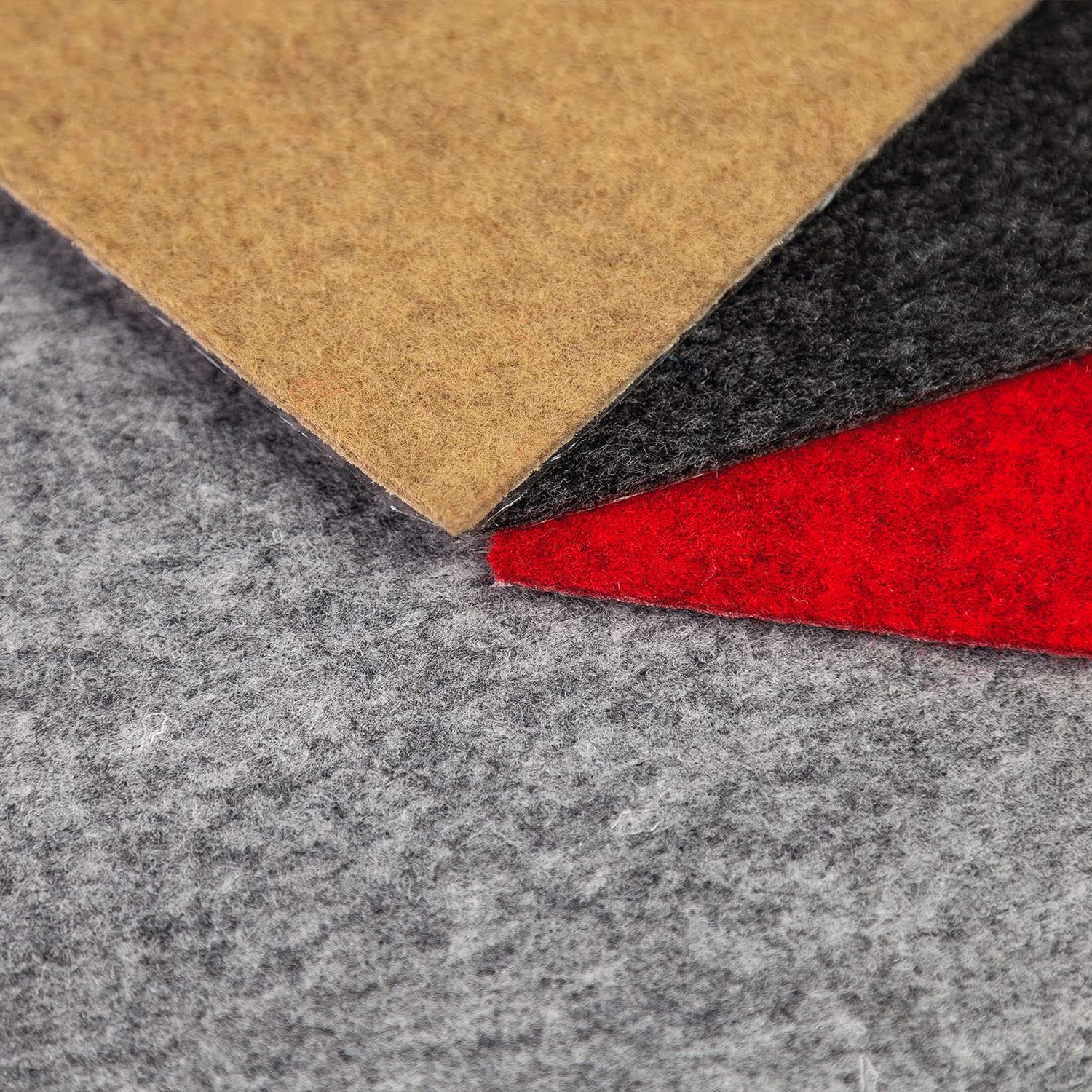 OLIVO.shop | DAMA Moquette adesiva per interni, quadrotti moquette certificata pavimenti 40x40 cm - Kit 12 pezzi (1,92 Mquadri), 4 colori (Rosso)