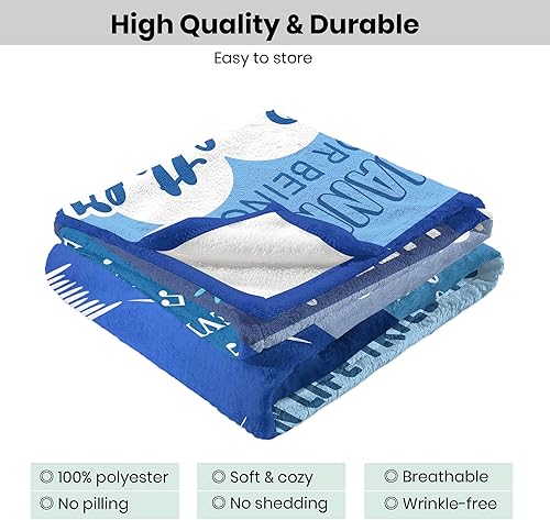 Miniatura 6 de Regalos de Navidad para hermano de parte de la hermana, regalos para hermano manta de 60 x 50 pulgadas, regalos de cumpleaños para hermano de