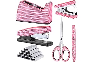 Luxurious Bling Stapler Set: An Enchanting Desk Accessory