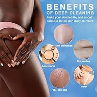 Vista 5 de UJFQBH 6 piezas de esponja de baño africana, esponja de red africana de malla larga, esponja de baño exfoliante para la ducha, depurador corporal