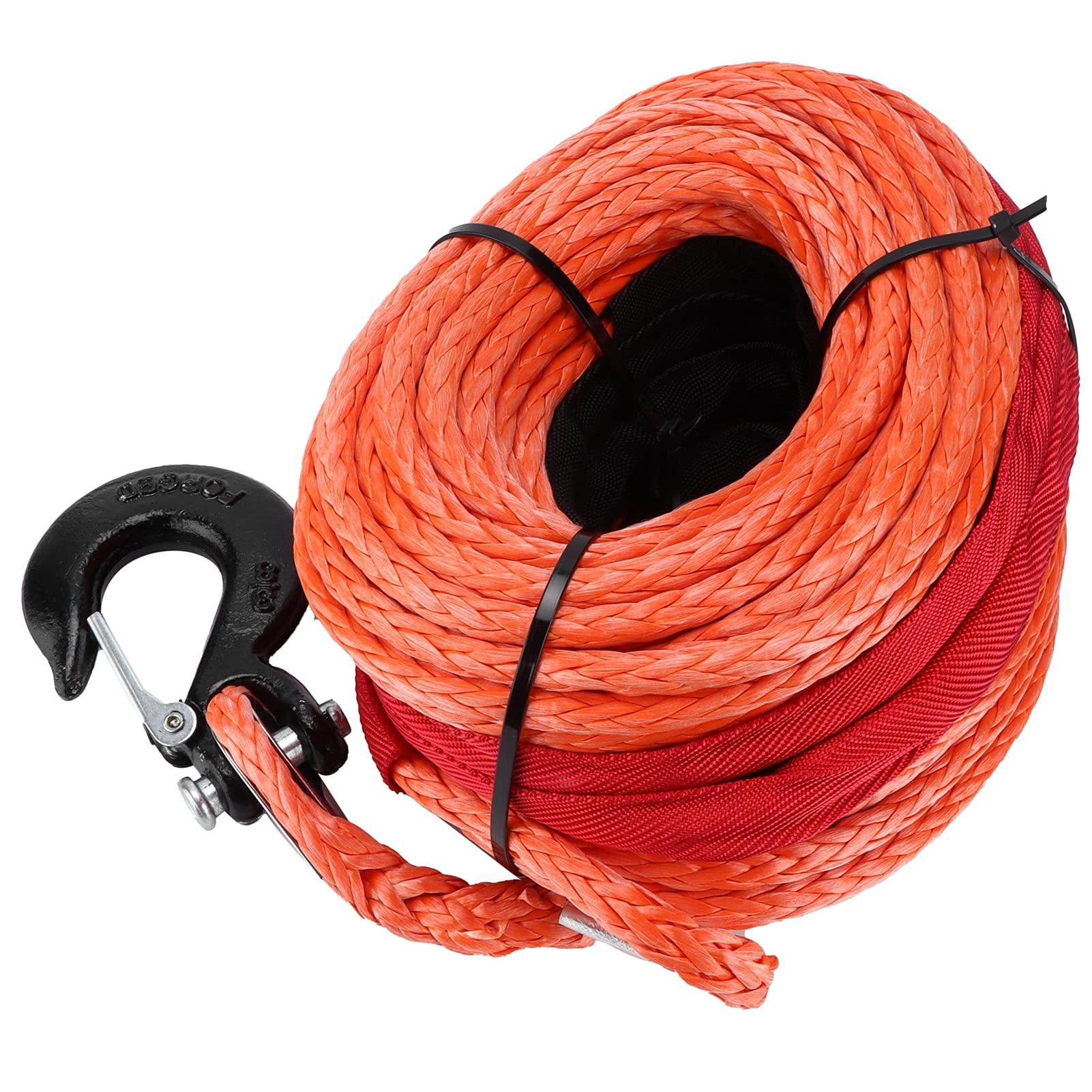 Longzhuo Corda Sintetica 3/8 Pollici x 30m 23000 Libbre per 4WD, ATV, UTV, SUV, Camion, Barche