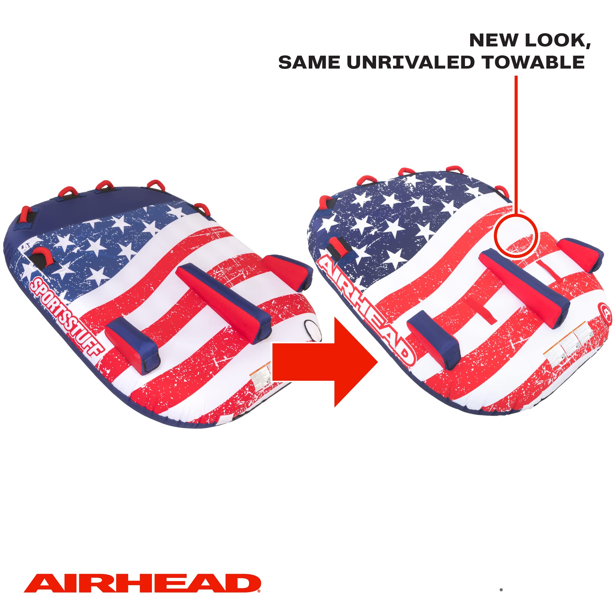 SportsStuff Stars & Stripes | Abschlepprohr für Bootfahren