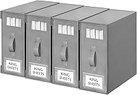 Vista 12 de Criusia Organizadores y Almacenamiento de Sábanas, Paquete de 4 Organizadores Plegables para Armario de Ropa Blanca – Soporte de Ropa de Cama