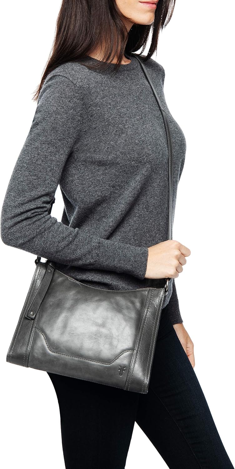 Frye Women's Melissa Zip Crossbody Bag, Stylish Handbag with Adjustable Strap & Pockets