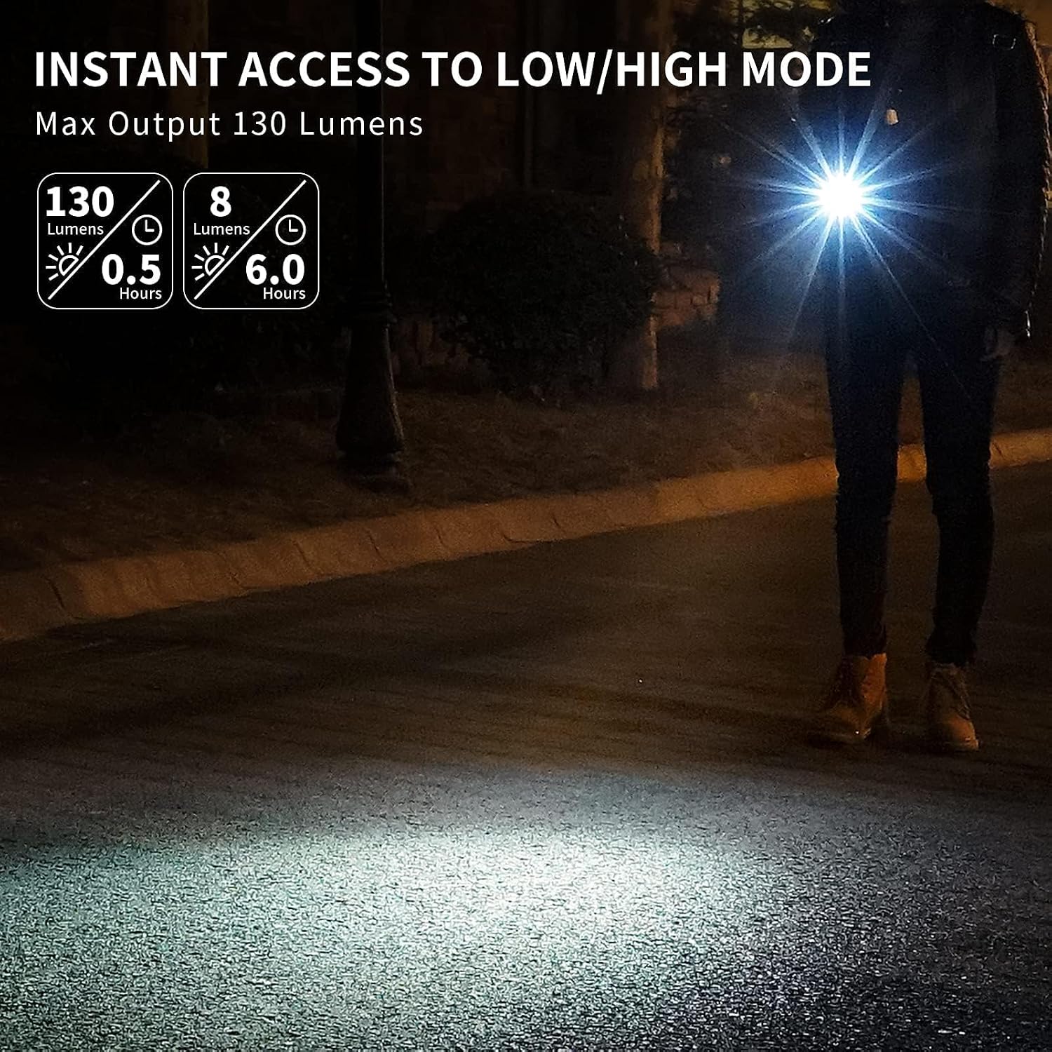 MecArmy X2S Stainless Steel LED Flashlight, Mini EDC Rechargeable Keychain Flashlight with Micro USB Charging, 130 Lumens Outdoor Waterproof EDC Keychain Light (DLC Black) image 3